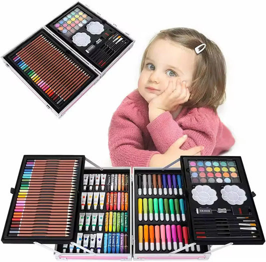 Unicorn Art Set for Kids – All-in-1 Drawing & Painting Kit 145 Pcs Box