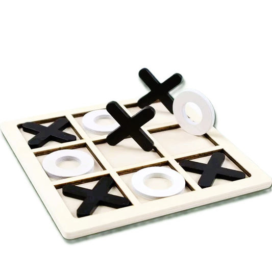 Wooden Tic-Tac-Toe Board Game – Classic XO Game