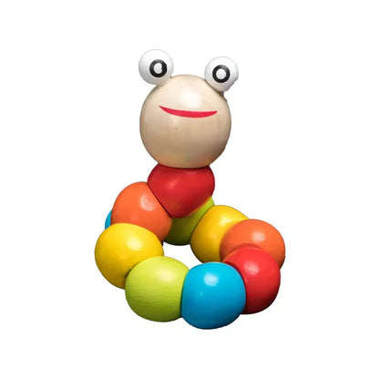 Wooden Caterpillar – Colorful Toy For Toddlers