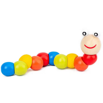 Wooden Caterpillar – Colorful Toy For Toddlers