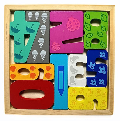 Colorful Wooden Puzzle | Early Learning Toy for Children