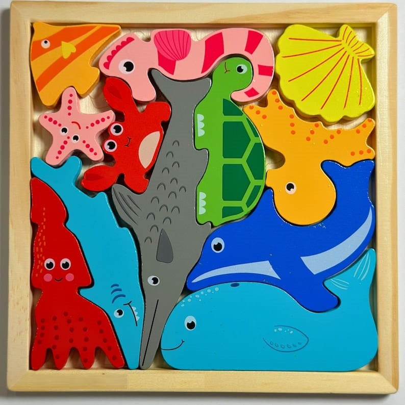 Colorful Wooden Puzzle | Early Learning Toy for Children
