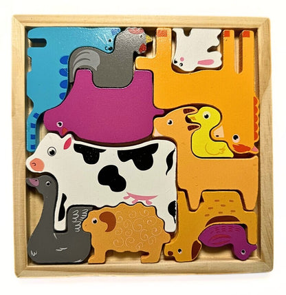 Colorful Wooden Puzzle | Early Learning Toy for Children