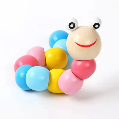Wooden Caterpillar – Colorful Toy For Toddlers