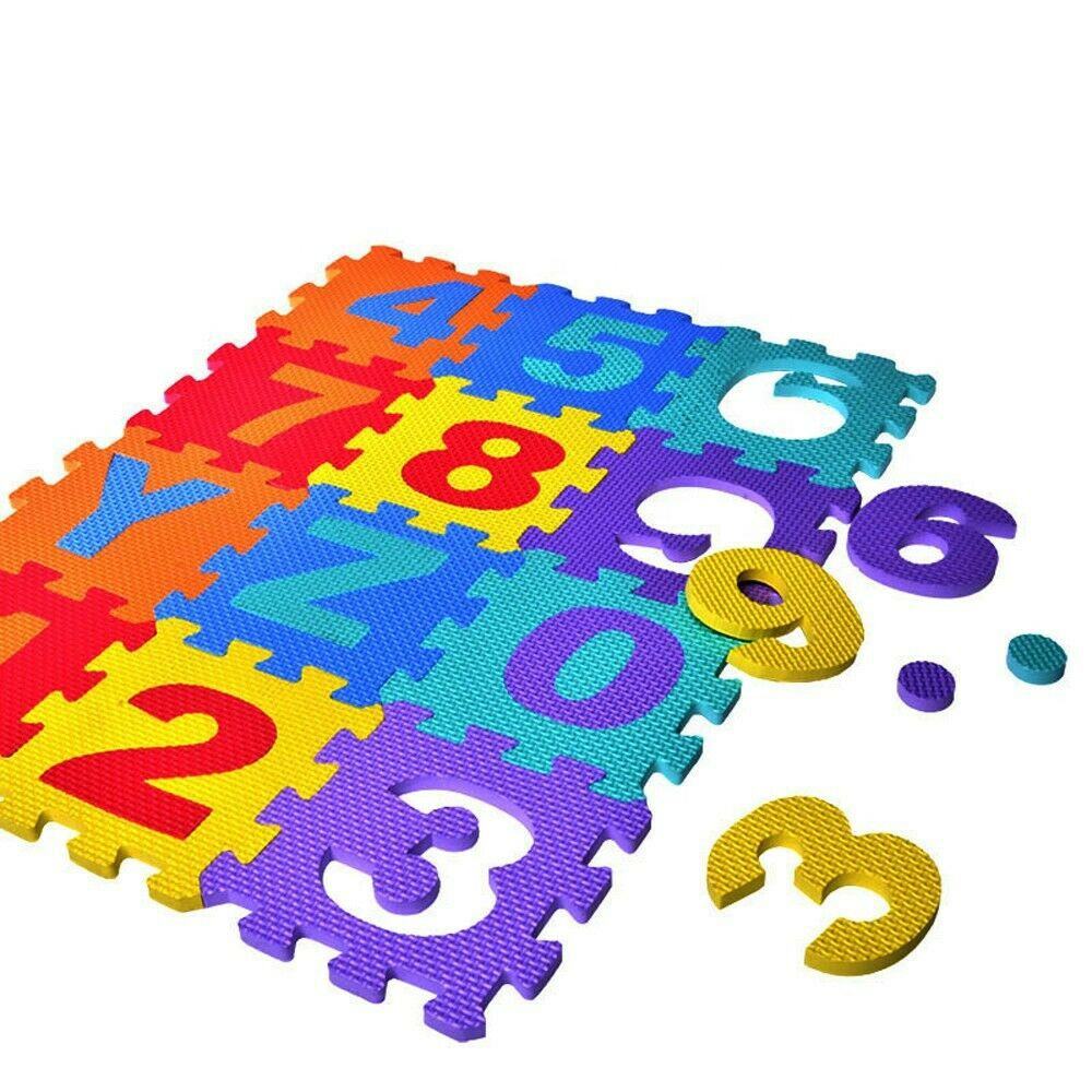 EVA Puzzle Mat-Interlocking Alphabet & Number Tiles