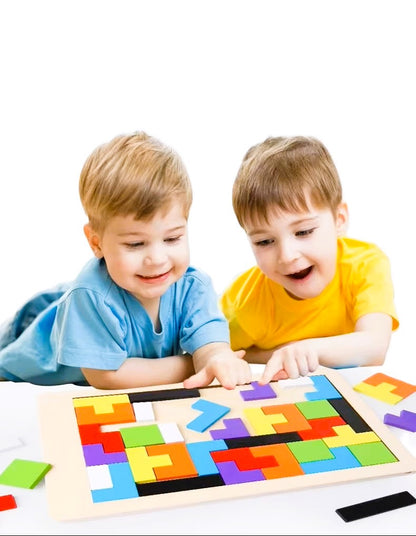 Wooden Puzzle Toy - 3D Jigsaw Wood Intelligence Puzzle
