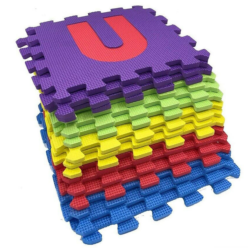 EVA Puzzle Mat-Interlocking Alphabet & Number Tiles