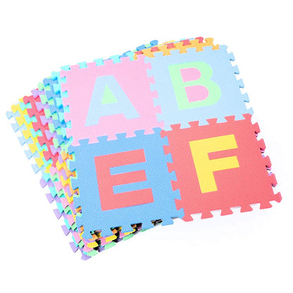 EVA Puzzle Mat-Interlocking Alphabet & Number Tiles