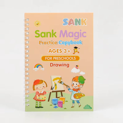 Sank Magic Practice Book Set – 4 Books + Magic Pen