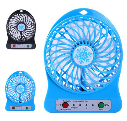 Mini Portable Fan- With Rechargeable Lithium-ion Cell