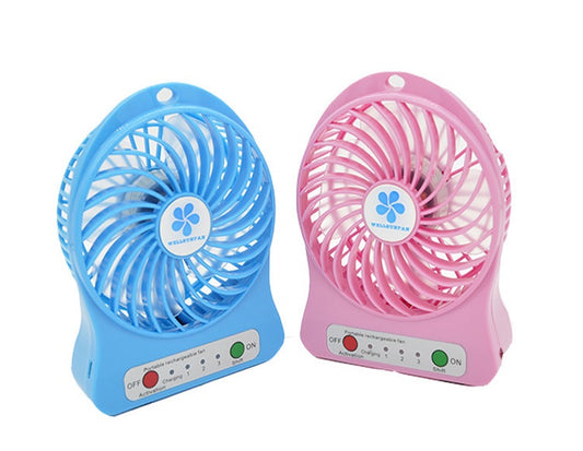 Mini Portable Fan- With Rechargeable Lithium-ion Cell