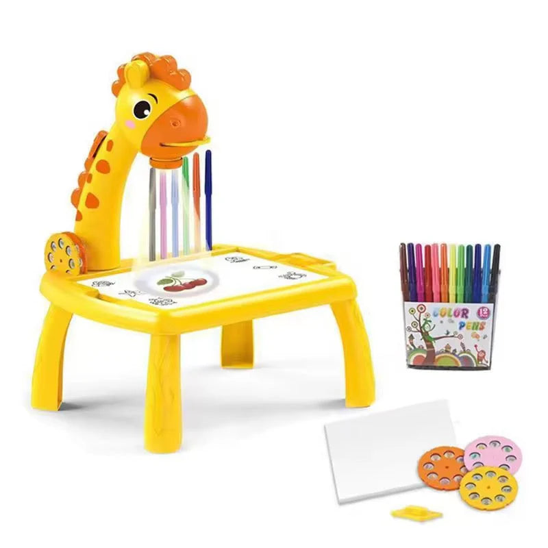 LED Projector Drawing Table for Kids- Random Color/Design