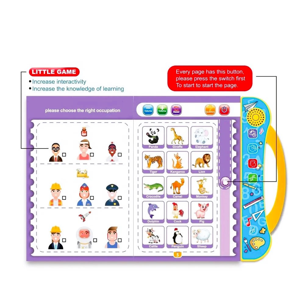 E Book for Kids Early Education - Intelligence Book for Kids - Educational Toy