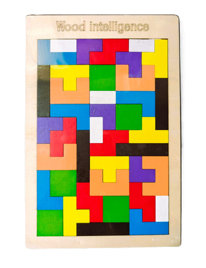 Wooden Puzzle Toy - 3D Jigsaw Wood Intelligence Puzzle