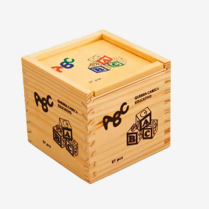 Montessori ABC Wooden Blocks- Toddler's First Learning Toy
