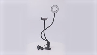 Flexible Ring Light with Phone Holder-Live Streaming Stand